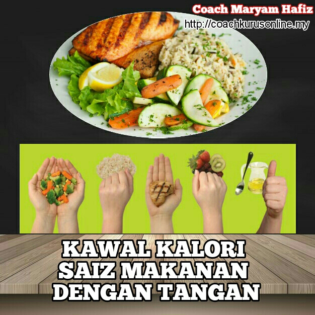 Kawal Kalori Makanan Dengan Saiz Tangan
